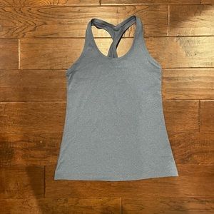 Lululemon Cool Racerback Tank, size 10 heather blu